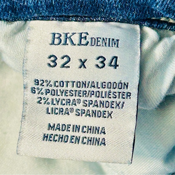 BKE jeans Payton Mid Rise Straight leg jeans distressed stretchy women size 32 - Picture 4 of 13